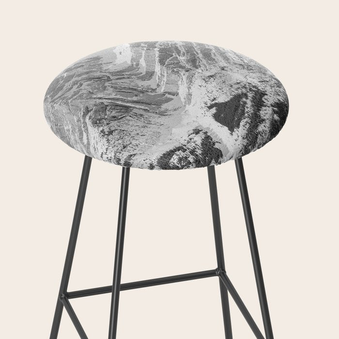 Rocky Mountains Black and White Stool Gallery Image 2