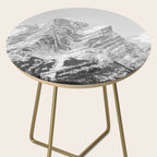 Rocky Mountains Black and White Side Table Gallery Image 2