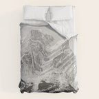 Rocky Mountains Black and White Duvet Cover Gallery Image 6