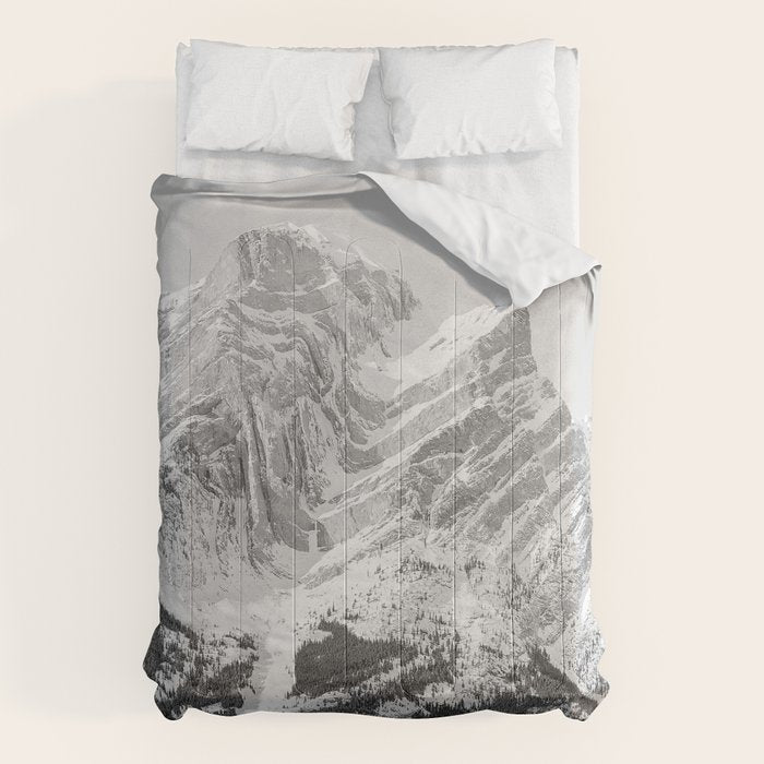 Rocky Mountains Black and White Comforter Gallery Image 6