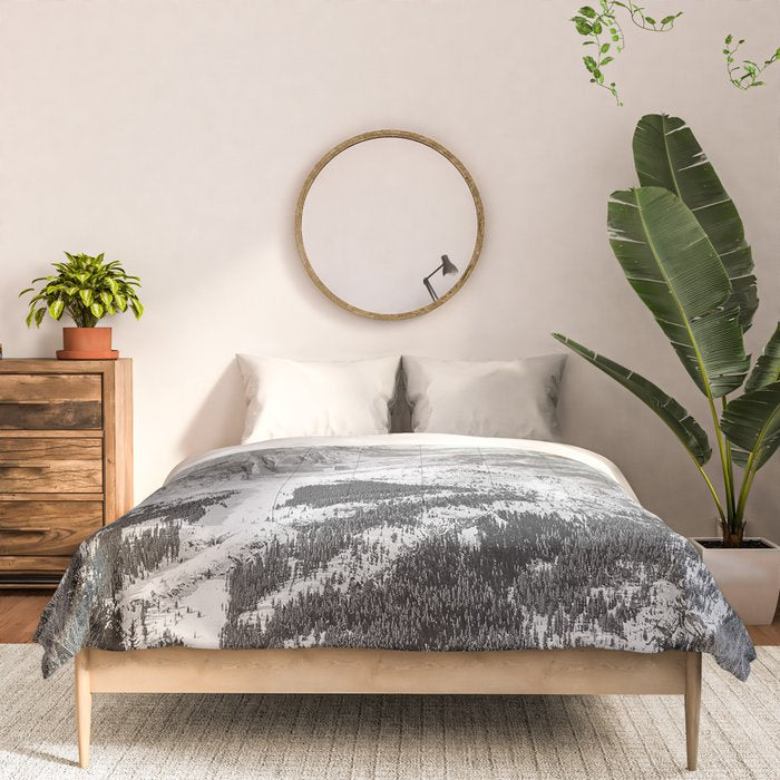 Rocky Mountains Black and White Comforter Gallery Image 3