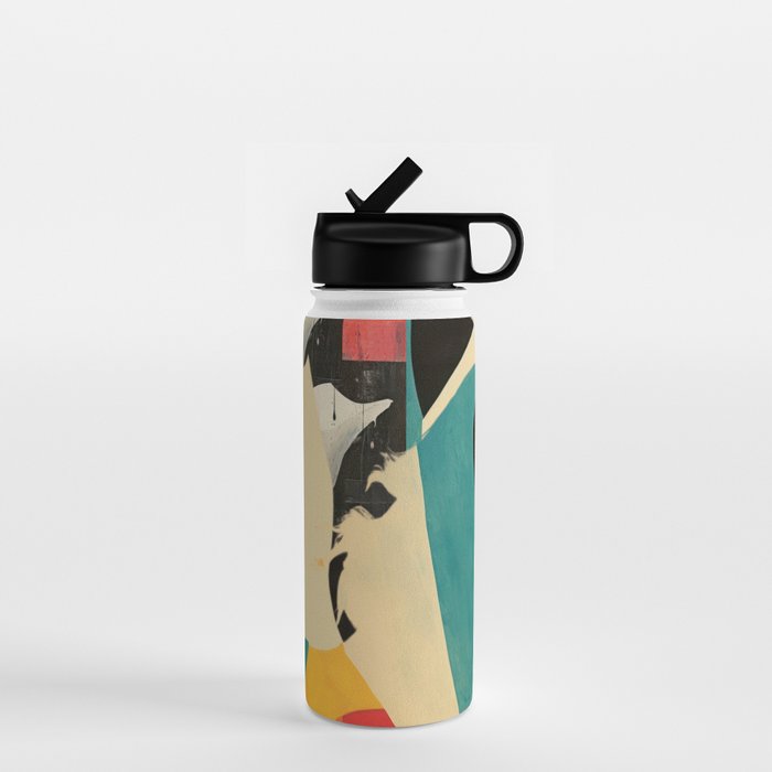 Colorful Abstract Horses 1 Water Bottle Gallery Image 1