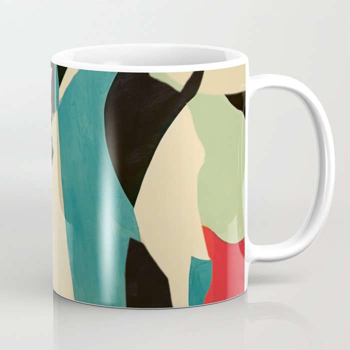 Colorful Abstract Horses 1 Coffee Mug Gallery Image 1