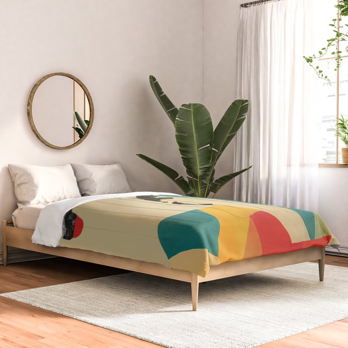 Colorful Abstract Horses 1 Comforter Gallery Image 2