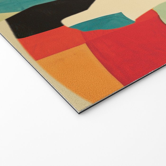 Colorful Abstract Horses 1 Welcome Mat Gallery Image 2