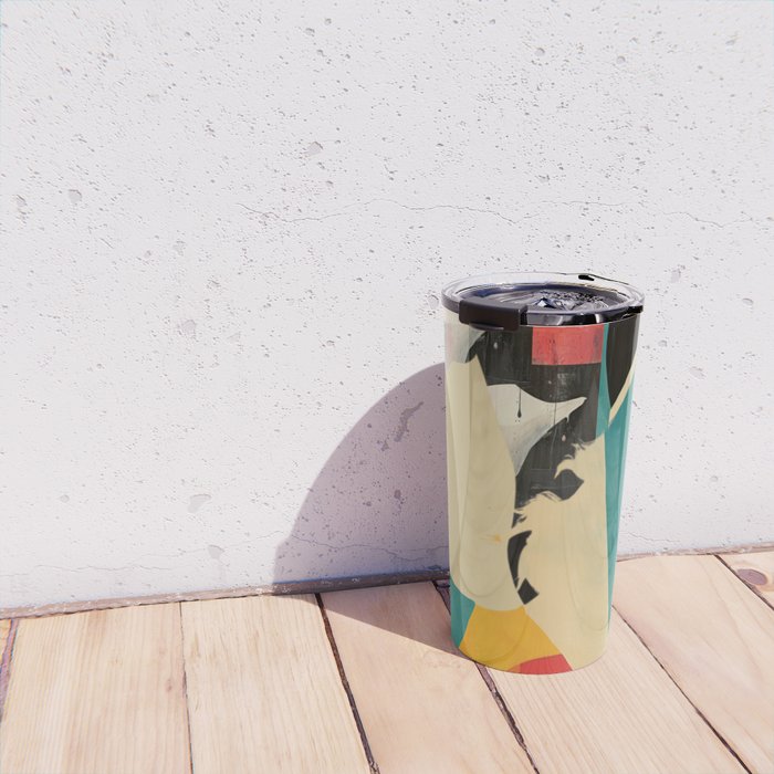 Colorful Abstract Horses 1 Travel Mug Gallery Image 4