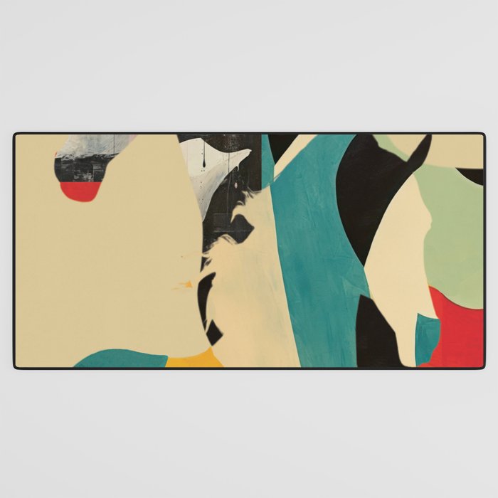 Colorful Abstract Horses 1 Desk Mat Gallery Image 3