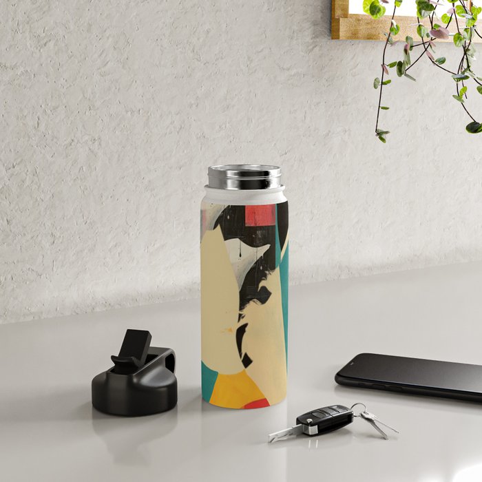 Colorful Abstract Horses 1 Water Bottle Gallery Image 4