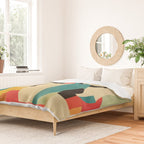 Colorful Abstract Horses 1 Duvet Cover Gallery Image 2