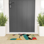 Colorful Abstract Horses 1 Welcome Mat Gallery Image 3