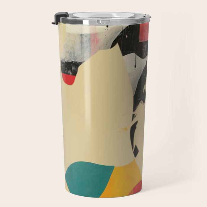 Colorful Abstract Horses 1 Travel Mug Gallery Image 3