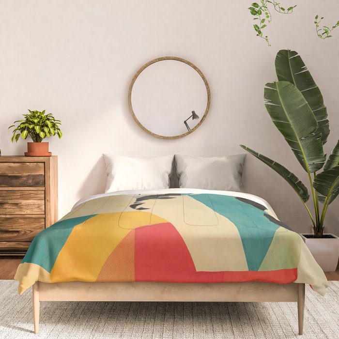 Colorful Abstract Horses 1 Comforter Gallery Image 3