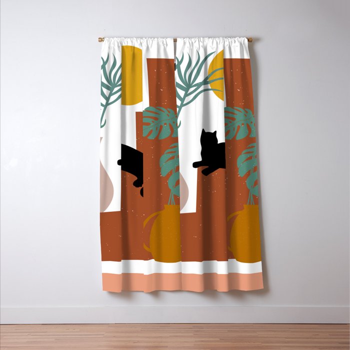 The Cat and The Sun II Window Curtain Gallery Image 3