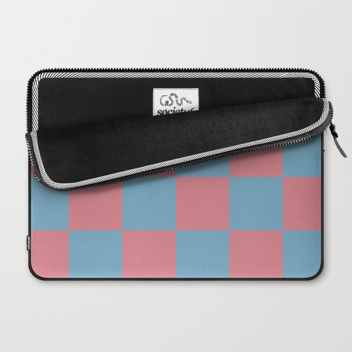 Cool Eclectic Revival Checks Laptop Sleeve Gallery Image 2
