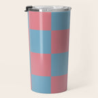 Cool Eclectic Revival Checks Travel Mug Gallery Image 3