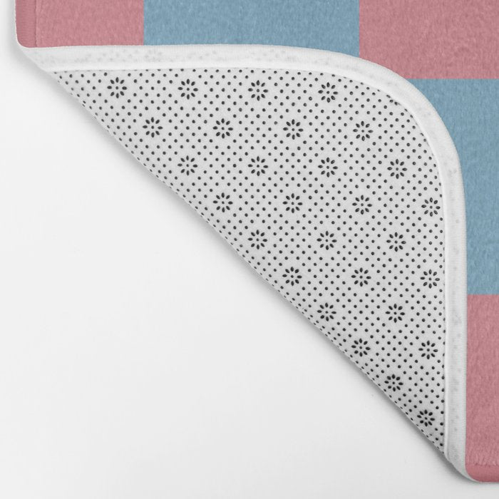 Cool Eclectic Revival Checks Bath Mat Gallery Image 2