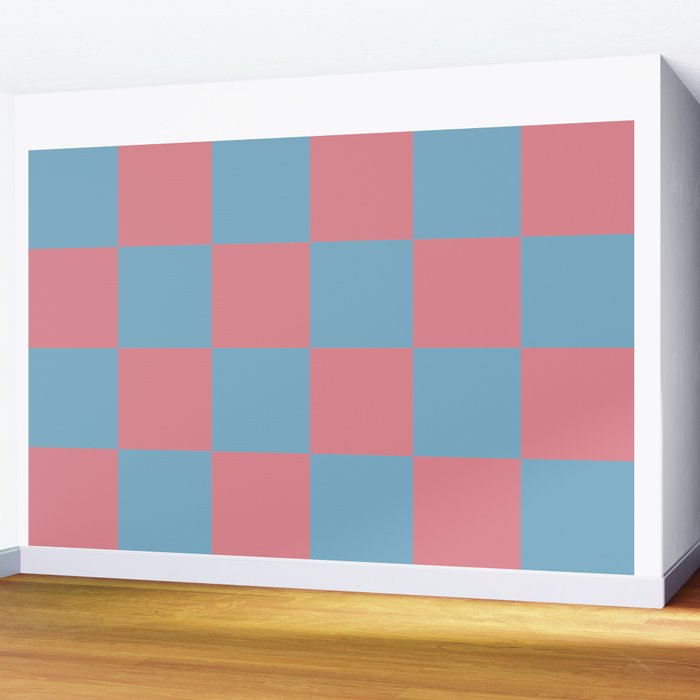 Cool Eclectic Revival Checks Wall Mural Gallery Image 2