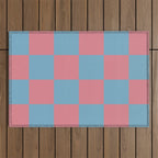 Cool Eclectic Revival Checks Outdoor Rug Gallery Image 1