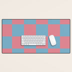 Cool Eclectic Revival Checks Desk Mat Gallery Image 1