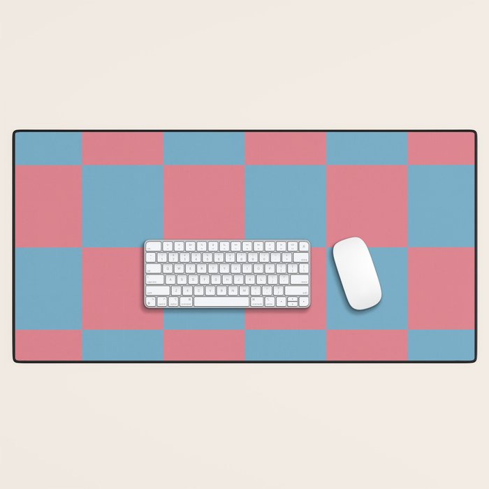 Cool Eclectic Revival Checks Desk Mat Gallery Image 1