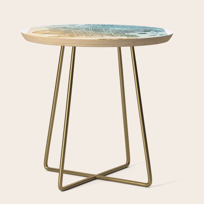 Brooklyn New York City Street Map Side Table Gallery Image 1