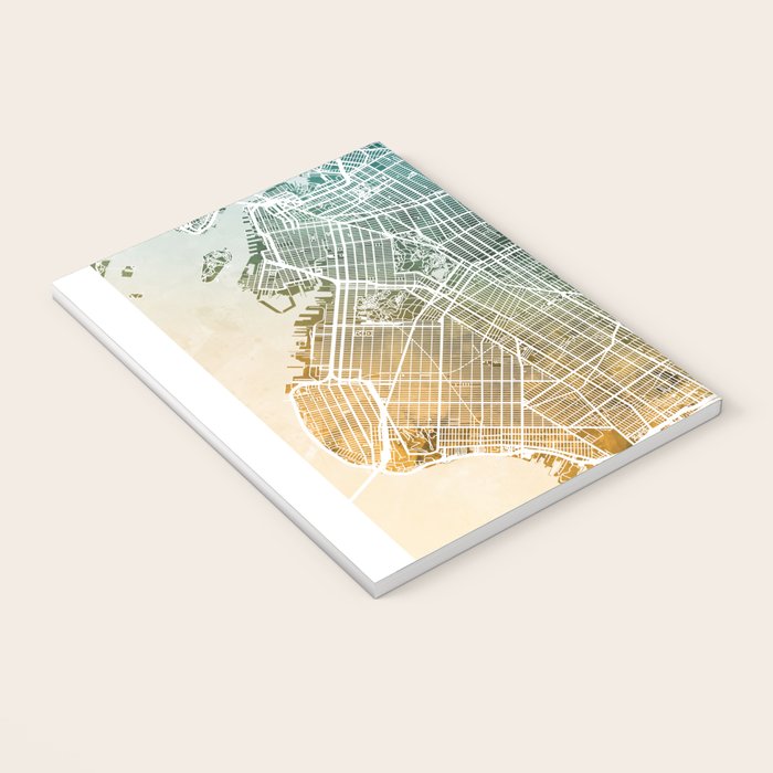 Brooklyn New York City Street Map Notebook Gallery Image 3