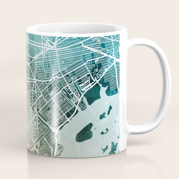 Brooklyn New York City Street Map Coffee Mug Gallery Image 1