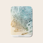 Brooklyn New York City Street Map Bath Mat Gallery Image 1