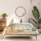 Brooklyn New York City Street Map Comforter Gallery Image 3