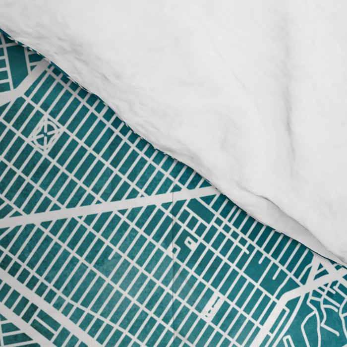 Brooklyn New York City Street Map Comforter Gallery Image 4