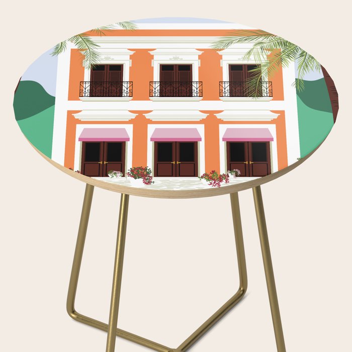 Puerto Rico Orange House Side Table Gallery Image 2