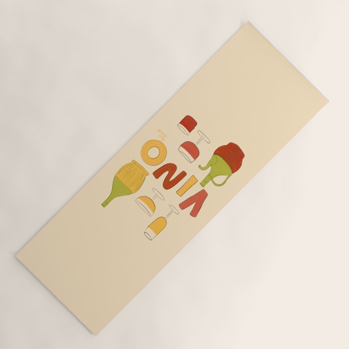 Vino Italian Wine Yoga Mat Gallery Image 1