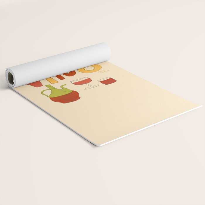Vino Italian Wine Yoga Mat Gallery Image 2
