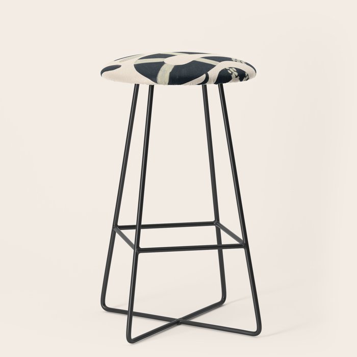 Black and White Snake Stool Gallery Image 1