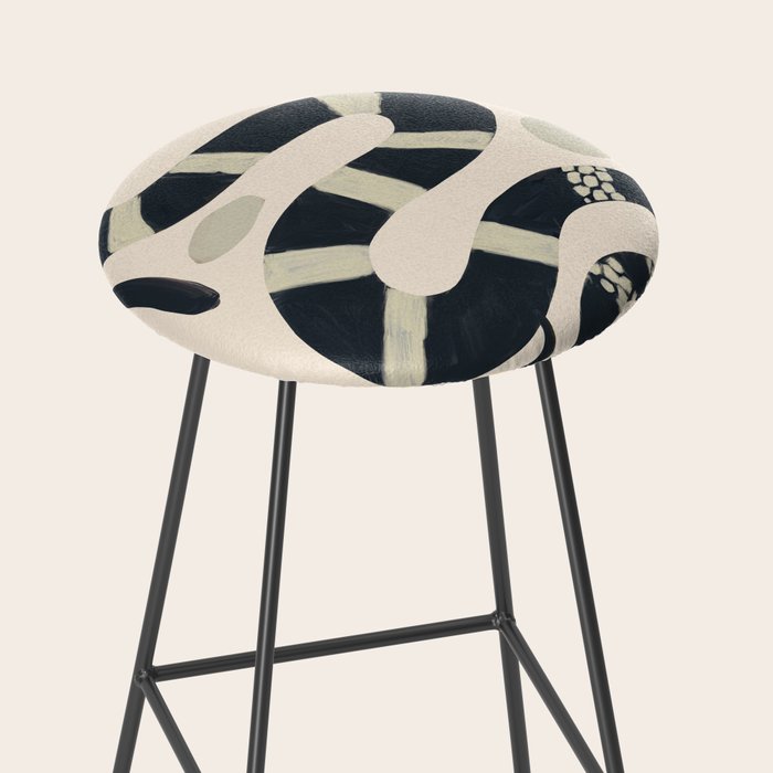 Black and White Snake Stool Gallery Image 2