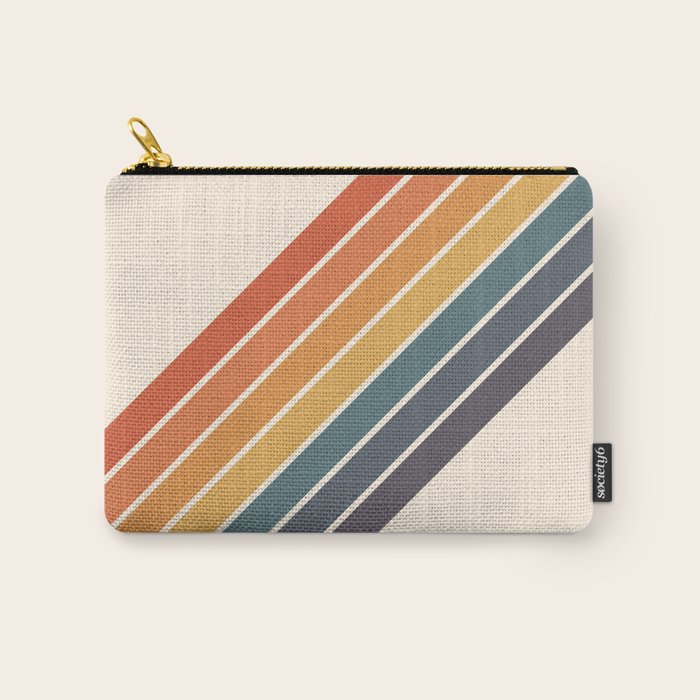 Arida -  70s Summer Style Retro Stripes Carry All Pouch Gallery Image 1