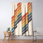 Arida -  70s Summer Style Retro Stripes Window Curtain Gallery Image 5