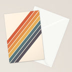 Arida -  70s Summer Style Retro Stripes Stationery Card Gallery Image 2