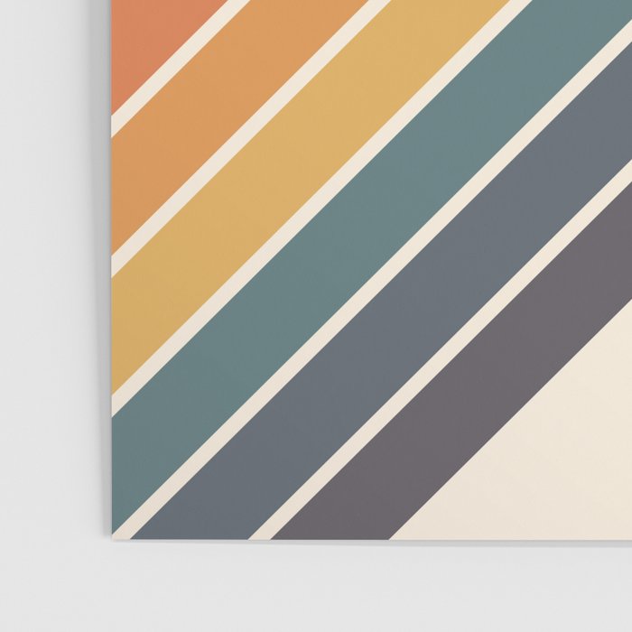 Arida -  70s Summer Style Retro Stripes Poster Gallery Image 3