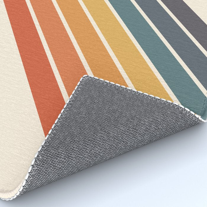 Arida -  70s Summer Style Retro Stripes Rug Gallery Image 4