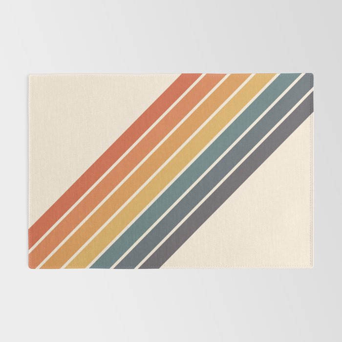 Arida -  70s Summer Style Retro Stripes Rug Gallery Image 2