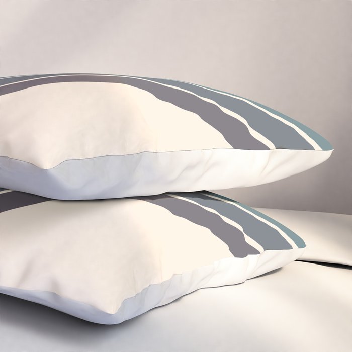 Arida -  70s Summer Style Retro Stripes Pillow Sham Gallery Image 3