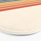 Arida -  70s Summer Style Retro Stripes Bath Mat Gallery Image 3