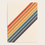 Arida -  70s Summer Style Retro Stripes Poster Gallery Image 4