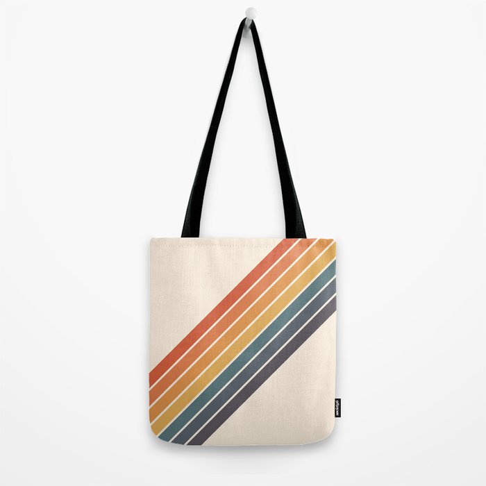 Arida -  70s Summer Style Retro Stripes Tote Bag Gallery Image 2