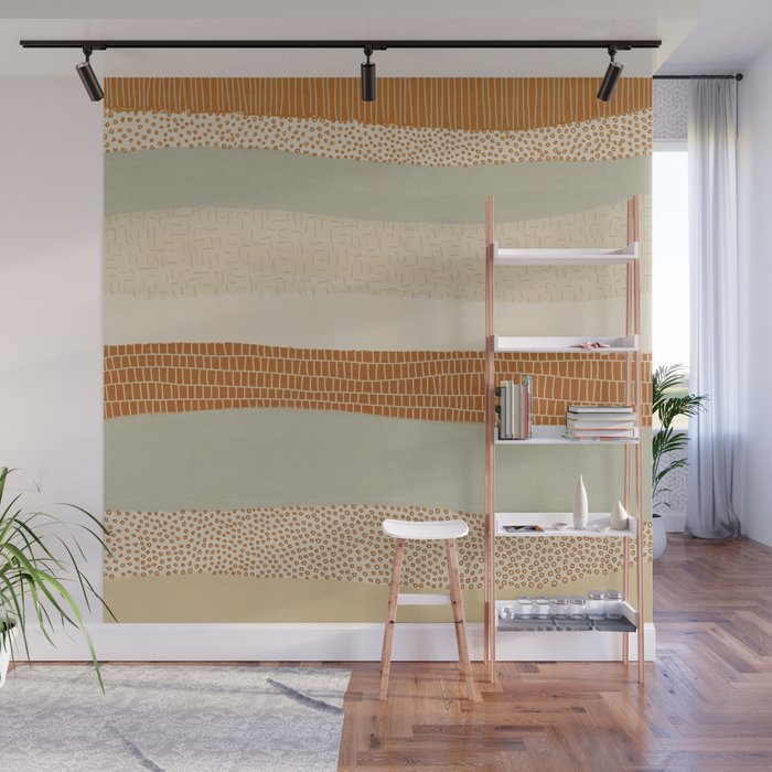 Neutral Abstract Pattern #5 Wall Mural Gallery Image 1