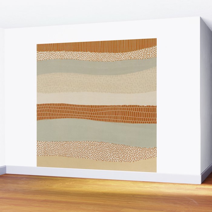 Neutral Abstract Pattern #5 Wall Mural Gallery Image 2