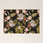 Vintage & Shabby Chic - Midnight Magnolia Botanical Garden Welcome Mat Gallery Image 1