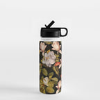 Vintage & Shabby Chic - Midnight Magnolia Botanical Garden Water Bottle Gallery Image 1