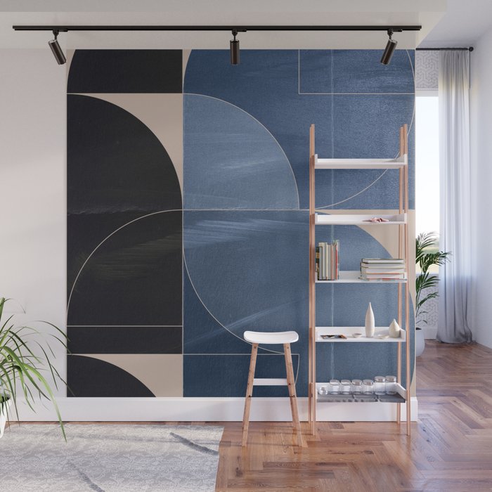 Minimal Geometric Shapes 218 Wall Mural Gallery Image 1